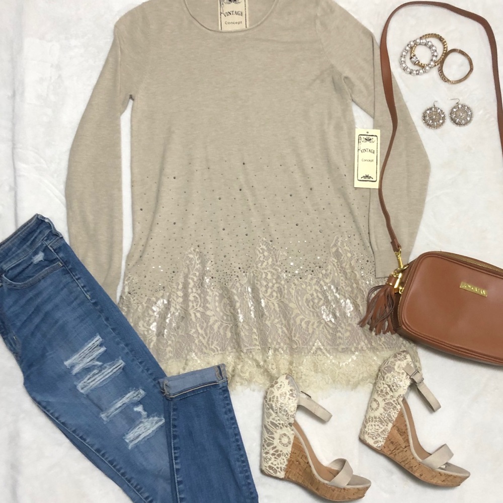 Vintage Concept Knit Blouse